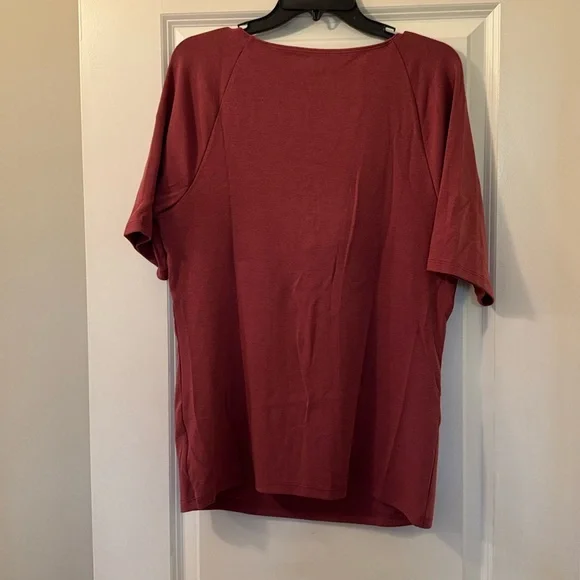 NWT GAP Modern Twist Front Sweetheart Tshirt XL Tall in Dry Rose Pink - Picture 3 of 5